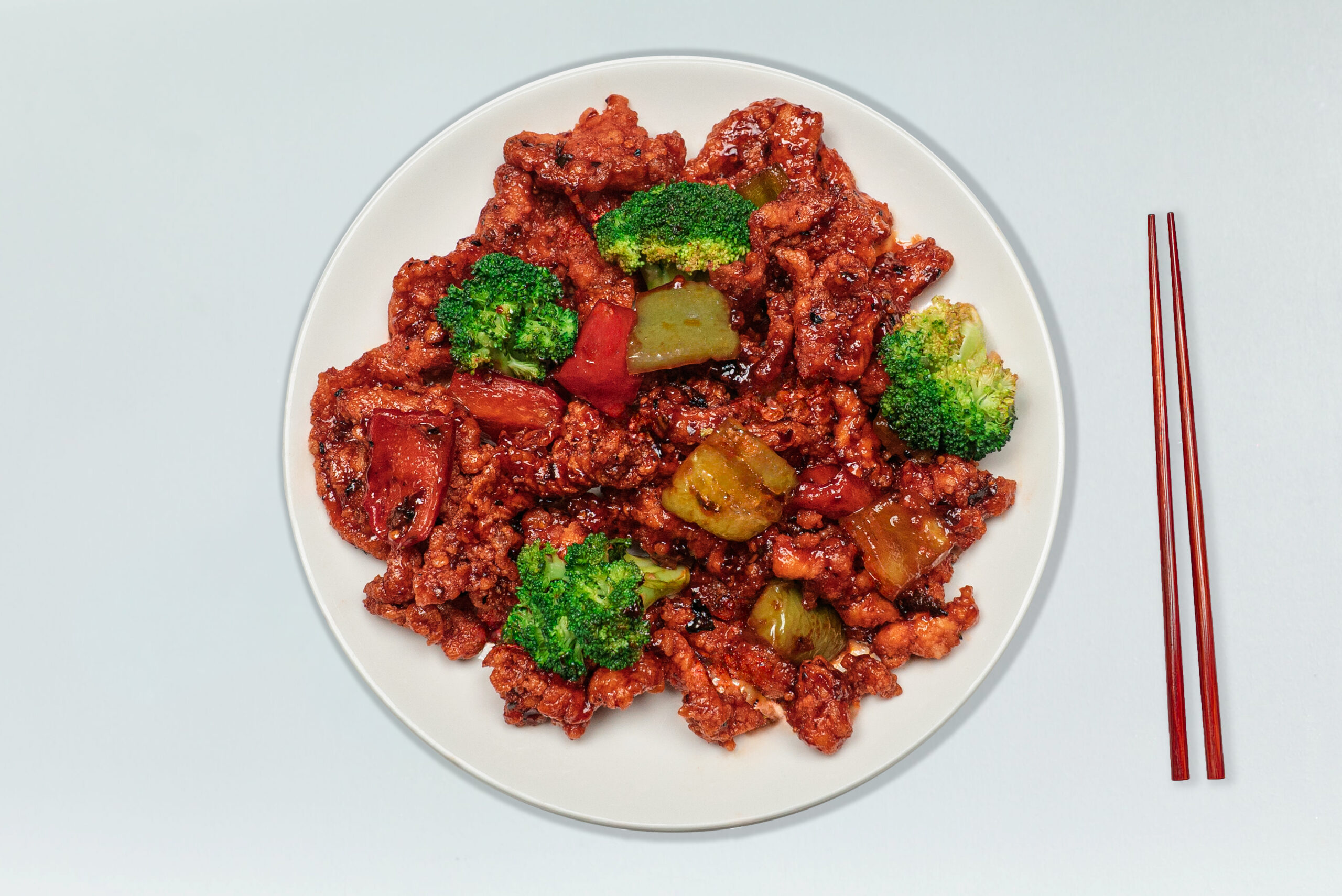 Crispy beef with broccoli