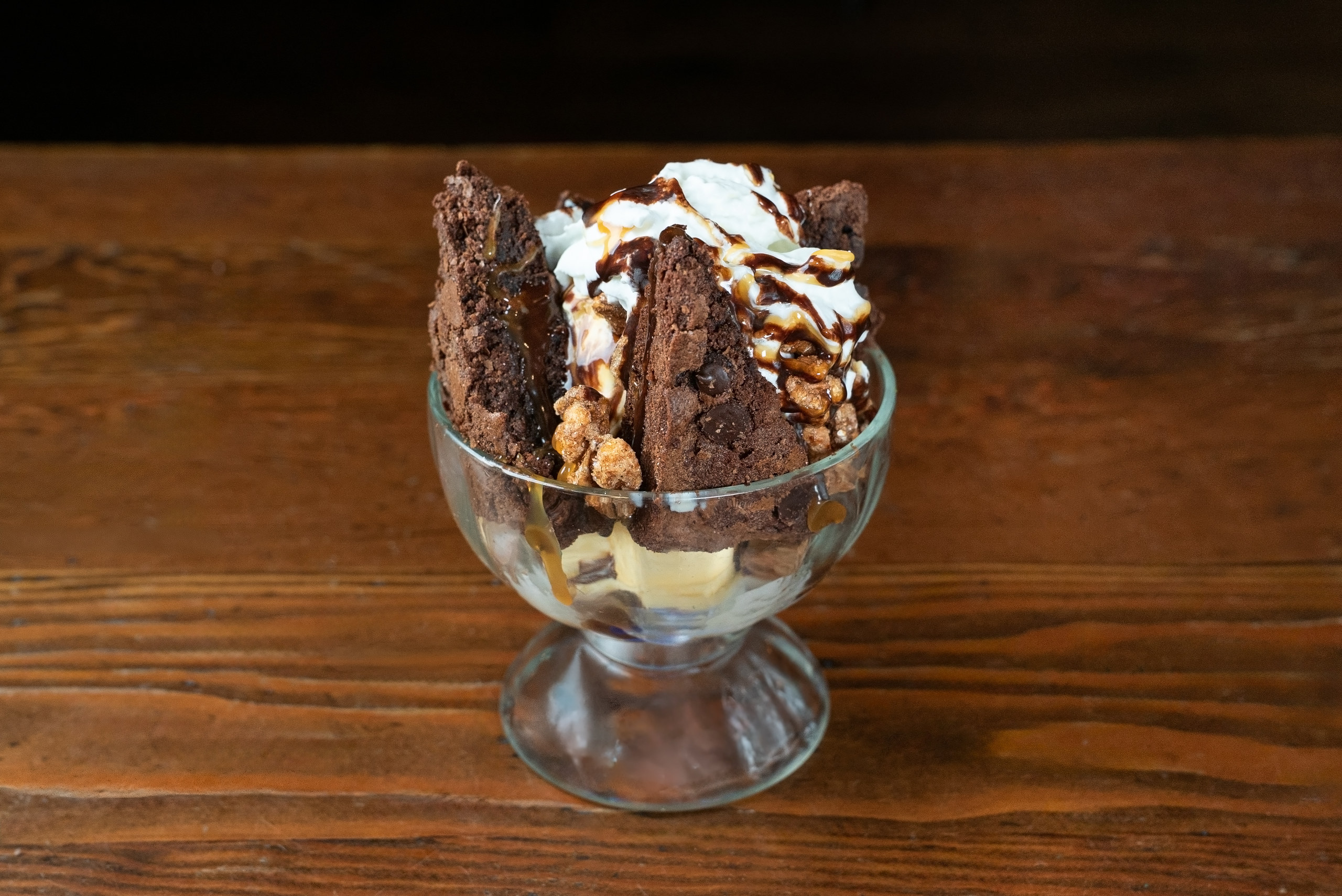 Brownie sundae, Henry’s Tavern — Denver food photography by AesthetiCo