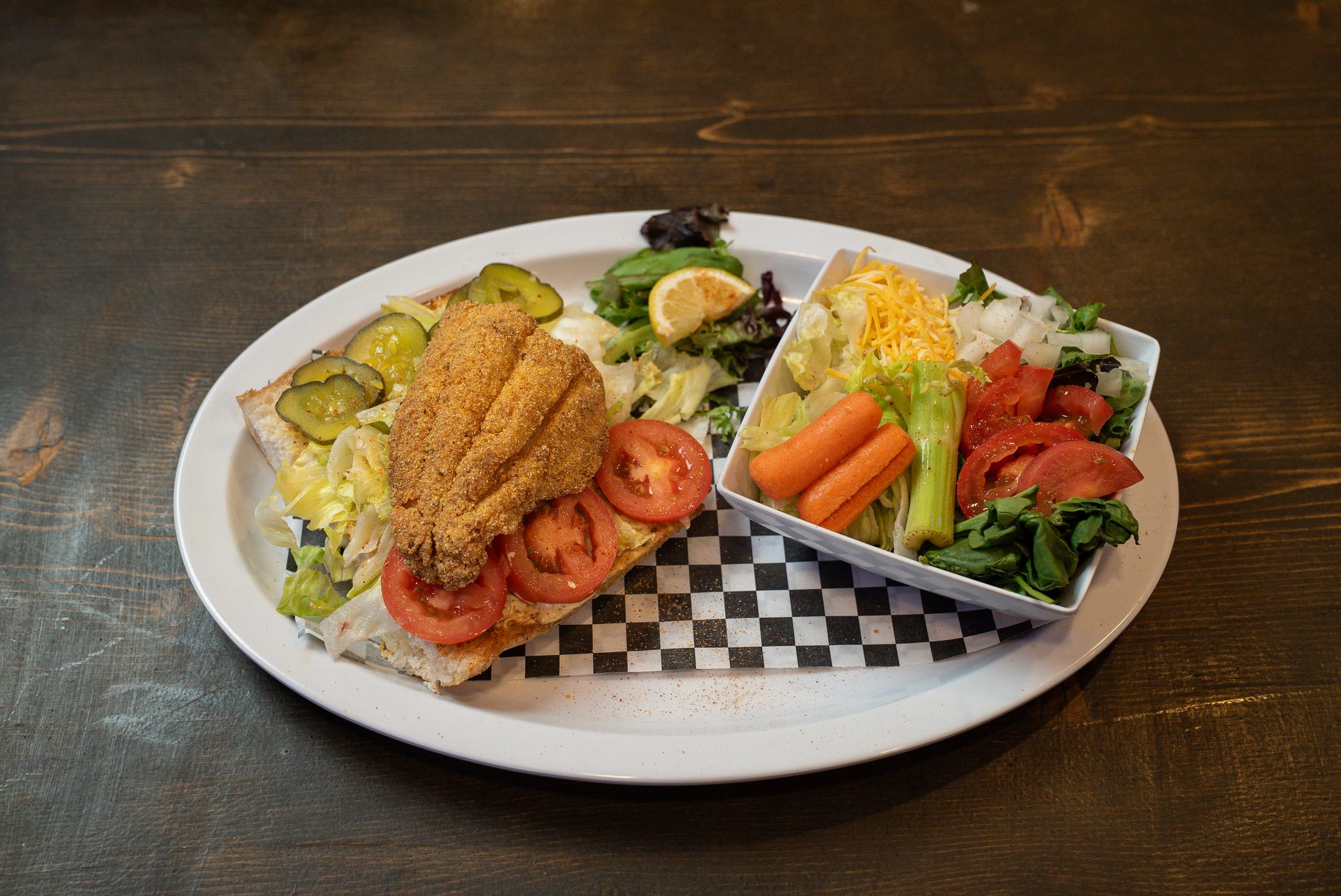 Catfish po'boy, Creole kitchen, Denver
