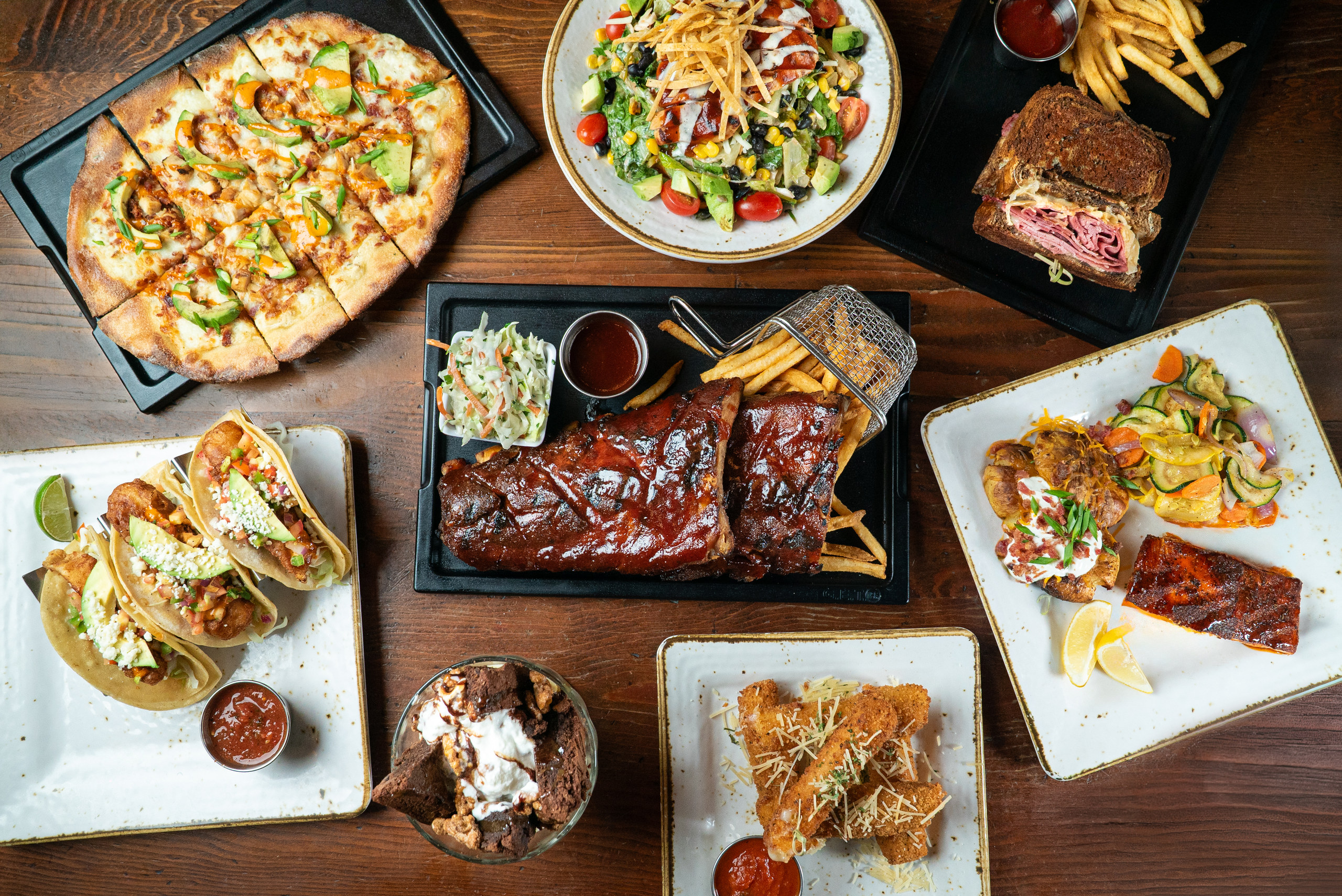 Full menu spread, Henry’s Tavern — Denver food photography by AesthetiCo