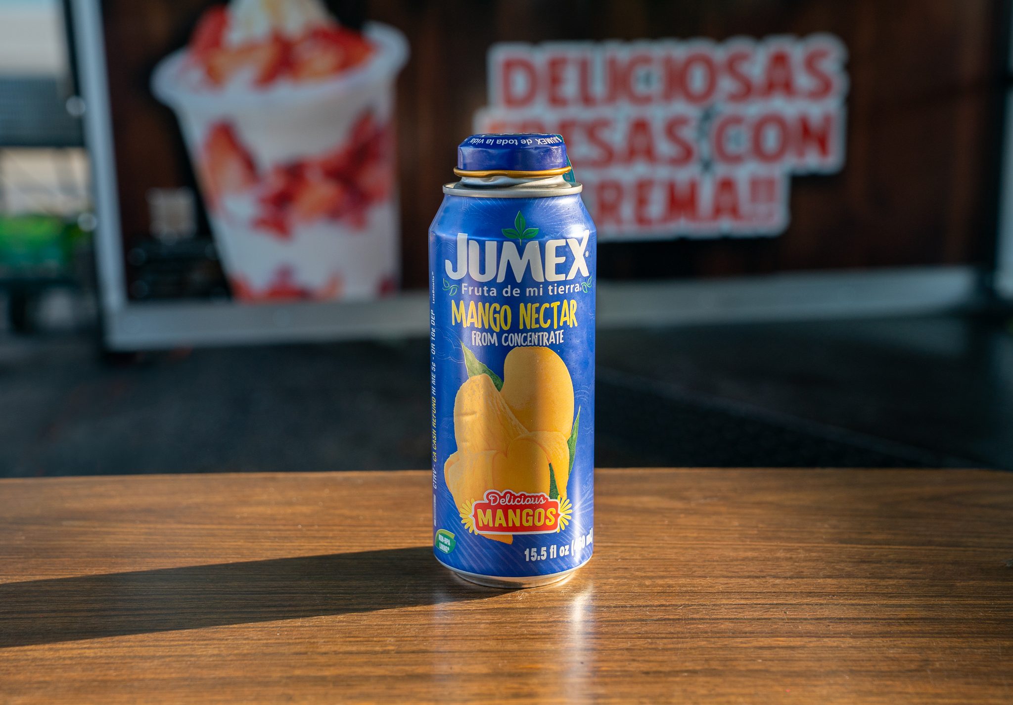 Jumex mango nectar, Tacos Primavera, Denver
