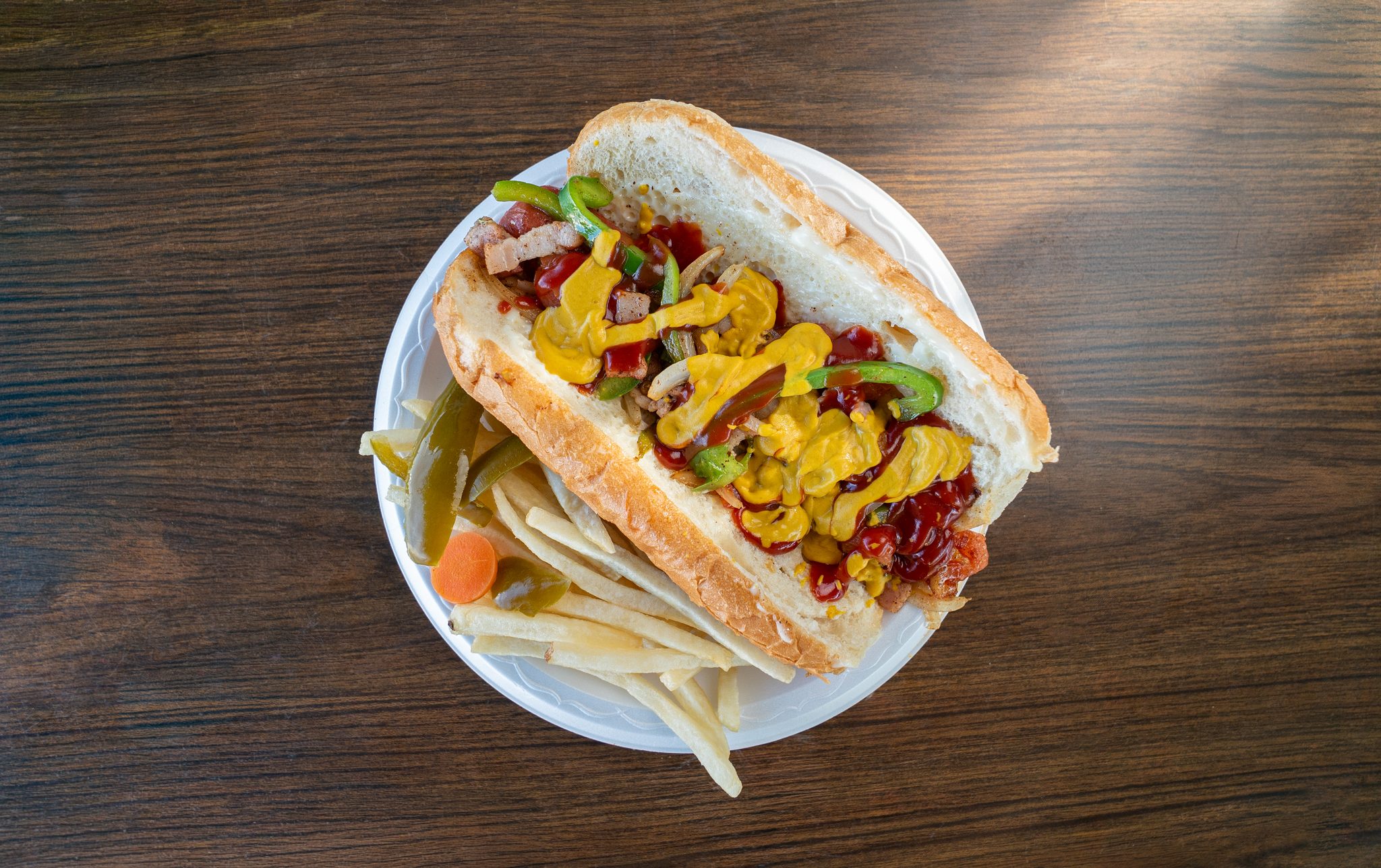 Loaded hot dog, Tacos Primavera, Denver