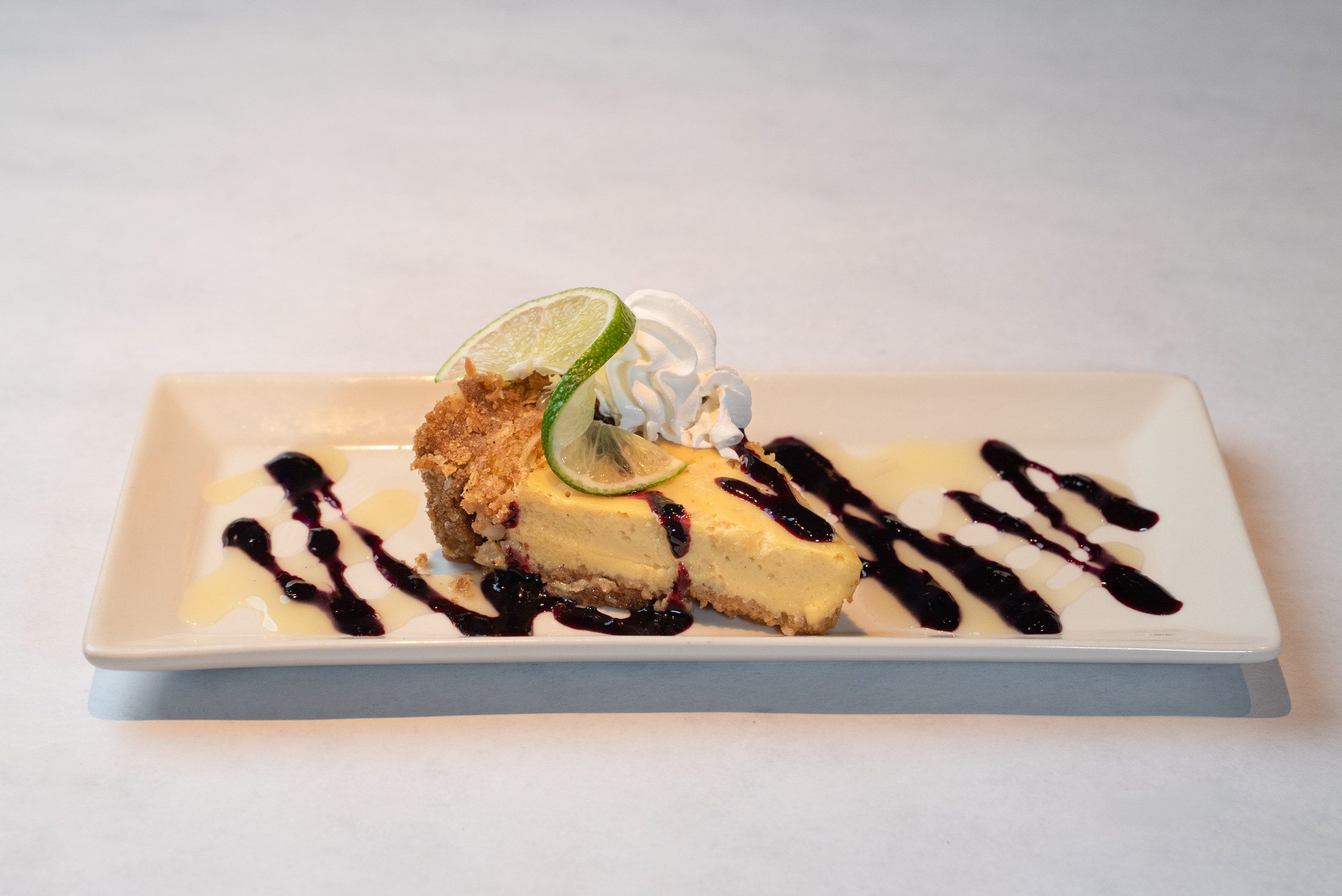 Tropical key lime pie at Denver Chophouse — Denver dessert food photography